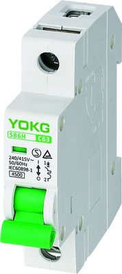 IP40 Indoor Mini Circuit Breaker 10KA SB6H 4P 3p 40a 10ka